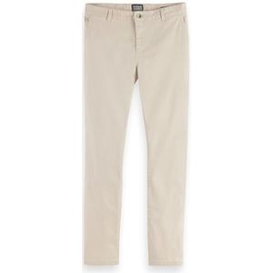 Scotch & Soda Heren Essential Regular Slim Fit Stretch Cotton Chino Pants, Parchment 7347, 28W x 30L