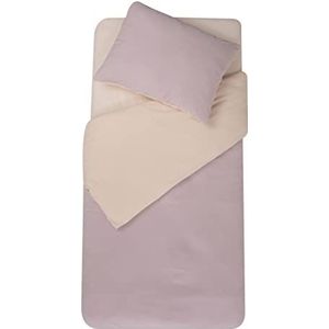 DOMIVA - Beddengoed 100 x 140 cm + kussensloop 40 x 60 cm poeder/nude