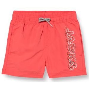 JACK & JONES JPSTFIJI JJSWIM Double Logo LY SN MNI, hot coral, 104 cm