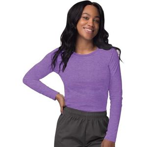 Sivvan Dames Comfort Lang Mouw T-hemd/Onderscrub T-stuk - S8500 - Struikhei Purper - XS