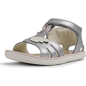 CAMPER K800471 Miko Fw T-Strap Sandaal voor meisjes, medium grijs, 20 EU