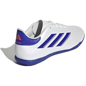 adidas Copa Pure II Club voetbalschoenen voor kinderen, uniseks, Ftwr Wit Lucid Blauw Zonne-rood, 35.5 EU