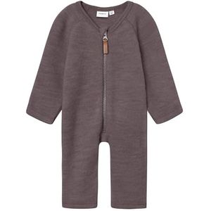 NAME IT Nbfwmino Wool Bru Ls Suit Noos rompertje voor meisjes, lila, 74 cm