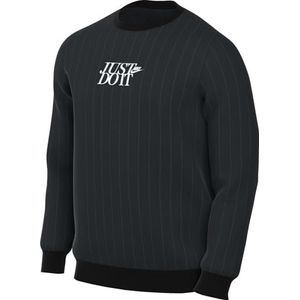 Nike Sportswear Club HJ2157-010, fleece shirt met ronde hals, zwart/wit, XXL