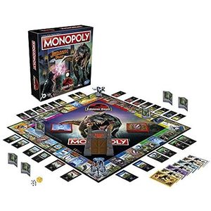 Monopoly : Edition Jurassic Park, bordspel voor kinderen, vanaf 8 jaar