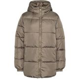 Korte Pufferjas - Hoge Hals - Geribde Stormmanchetten - Gerecycled Polyester