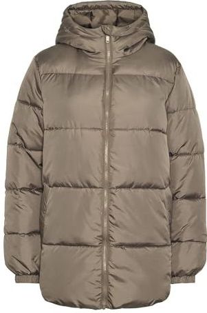 Korte Pufferjas - Hoge Hals - Geribde Stormmanchetten - Gerecycled Polyester