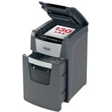 Rexel Optimum Autofeed+ Automatische Micro Papierversnipperaar, Doorvoercapaciteit Van 130 Vellen, Veiligheidsniveau P-5, Voor Voor Thuis/Thuiskantoor, Uitschuifbare Opvangbak Van 44 Liter, 2020130M