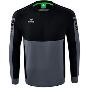 Erima uniseks-volwassene Casual Six Wings sweatshirt (1072203), slate grey/zwart, S