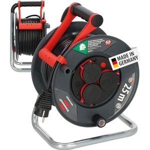 Brennenstuhl Garant V2 IP44 Kabelhaspel 25m buiten (Made in Germany, 3 veiligheidscontactdozen, speciaal plastic)