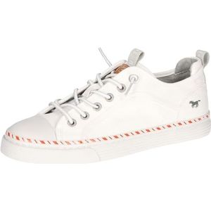 Mustang Dames 1376-308 Lage veterschoen, wit, 42 EU, wit, 42 EU