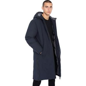 Schott NYC Fargo donsjas met ritssluiting, zacht, Schott, marineblauw, maat L voor volwassenen