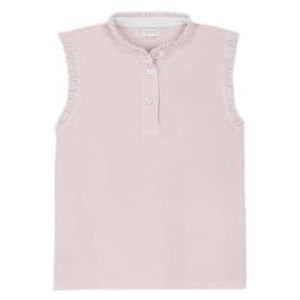 Gocco Basico contrast-poloshirt voor meisjes, Lichtroze, 5 Jaren