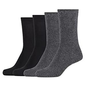 Camano Damessokken (set van 4), grijs (dark grey melange 9700), 39-42 EU
