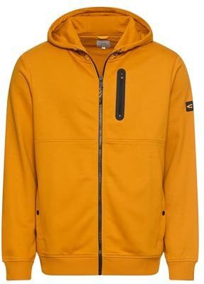 camel active - Sweatjack - Geel - Met Capuchon