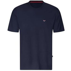 Trigema - TRIGEMA Classic T-shirt - Navy - Korte Mouwen - 100% Katoen