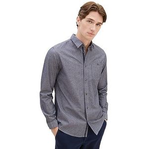 TOM TAILOR Herenhemd, 28941 - Navy Chambray, L