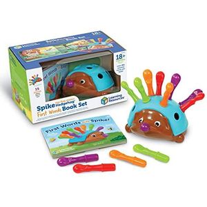 Learning Resources LER9123 Spike the Fine Motor Hedgehog Eerste Woorden Boek Speelgoed 15-Stuk Set,multi kleuren