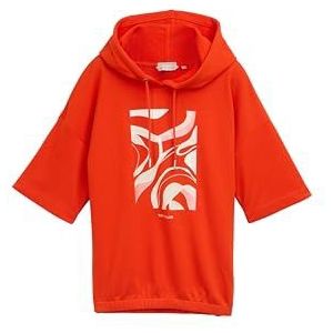TOM TAILOR Sweatshirt voor dames, 12913 - Tango Orange, XL