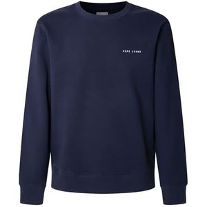 Pepe Jeans Heren M BASIC SWEAT Sweatshirt, Blauw (NAVY), XXL, Blauw (marine), XXL