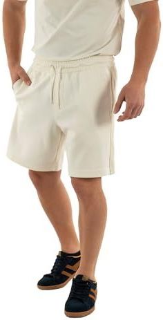 CK JEANS Logo Tape Shorts - Trainingsbroek - Tofu Wit - Katoen