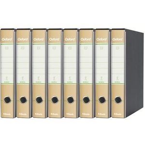 Esselte Oxford Green Recorder met mechanisme nr. 1 in protocolformaat met 5 cm rug, 100% gerecycled papier, 8 stuks, 397840501