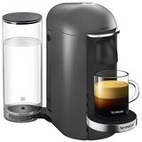 Krups Nespresso Vertuo Plus Titanium koffiezetapparaat, espressomachine, 5 maten kopjes, 1,8 l, koffiecapsules, espresso YY2778FD