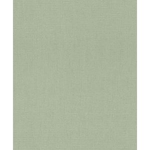 Rasch 484588 effen zacht groen met textielstructuur-10,05 m x 0,53 m (l x b) vliesbehang