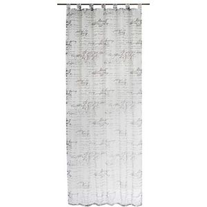 Elbersdrucke Loveletter 00 kant-en-klare decoratie, polyester, wit, grijs, 255 x 140 cm