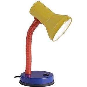BRILLIANT lamp Junior tafellamp veelkleurig | 1x R80, E27, 40W, geschikt voor reflectorlampen (niet inbegrepen) | Schaal A ++ tot E | Met tuimelschakelaar