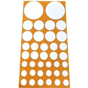 cyclingcolors 76 x schroefdoppen, 10 mm, 14 mm, 20 mm, 40 mm, kunststof schroeven, afdekkappen, meubelreparatie, wit