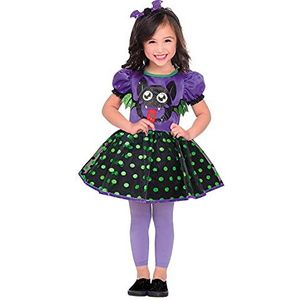 Amscan 9911955 - Meisjes brutale vleermuisjurk Halloween kostuum 4-6 jaar