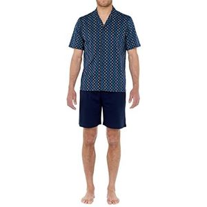 WFWAUTO Court Marvin Pyjama-sets, heren, imprimé marine, L