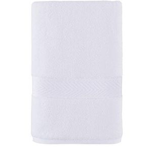 Tommy Hilfiger Moderne Amerikaanse effen handdoek, 40 x 61 cm, 100% katoen 574 g/m² (helder wit)
