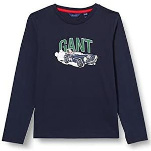GANT T-shirt voor jongens, evening blue, 122 cm