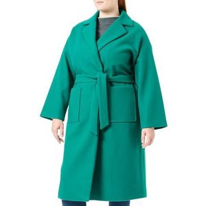 ICHI Dames IHJANNET JA2 wollen jas, 185424/cadmium groen, 44, 185424/Cadmium Green, 44