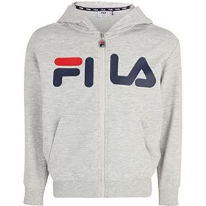 FILA Unisex Kids Balge Classic Logo Zip Hoody, lichtgrijs gem., 110-116