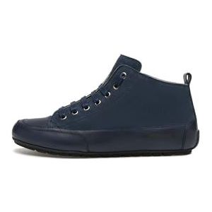 Candice Cooper Dames Mid Tamponato Calf/Velvet Suede Navy Plat Oxford, Marineblauw, 39 EU, Marineblauw, 39 EU