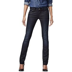 G-STAR RAW Attacc Mid Waist Straight Jeans voor dames, Blauw (Dk Aged 60888-5245-89), 25W x 32L