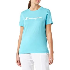 Champion Legacy American Classics Logo Regular S/S T-shirt voor dames, Hemelsblauw., XS