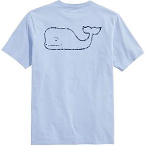 Vineyard Vines Heren T-shirt met korte mouwen vintage walvis zak t-shirt jake blue medium