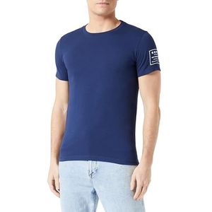 Replay T-shirt voor heren, korte mouwen, regular slim fit, 271 Indigo Blue, S