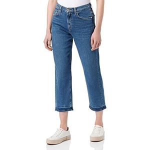 7 For All Mankind Dames The Modern Straight Jeans, Donkerblauw, Regular, Donkerblauw, 44