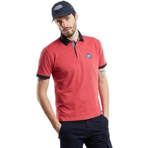 Armor Lux Poloshirt met korte mouwen, Cardinal E24, XL
