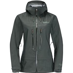 Jack Wolfskin - Kammweg 3L - Jas - Groen - Polyester - Waterdicht
