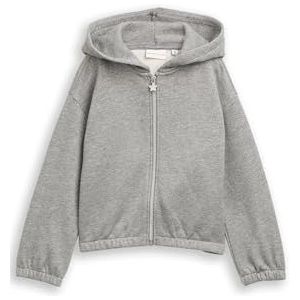 TOM TAILOR sweatjack voor meisjes, 39298 - Grijs Melange Met Glitter, 92