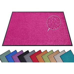 Hanse Home Deurmat (S-XXL) 40 x 60 cm, 12 kleuren, voetmat, outdoor, vuilvangmat, deurmat, wasbaar en weerbestendig, antislip, voor entree en buiten, framboosrood