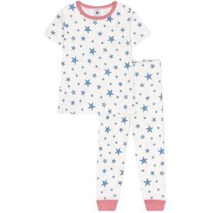 Petit Bateau Pyjama voor kinderen en jongeren, Wit/Blauw, 10 Jaar