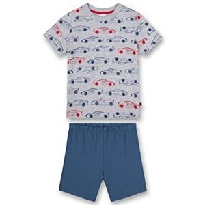 Sanetta Jongens 233448 pyjama kort, lichtgrijs melange, 92, lichtgrijs, gemêleerd, 92 cm