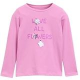 TOM TAILOR - Shirt - Blauw/Lila/Wit - Pailletten - Lange Mouw